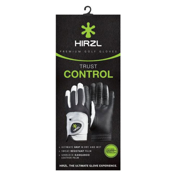 Hirzl Trust Control 2.0 Golf-Handschuh Herren | LH silberwei&szlig;-schwarz S
