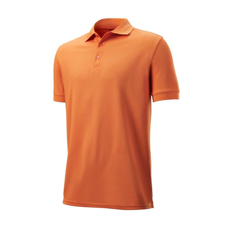 Wilson Authentic Polo Herren | orange L