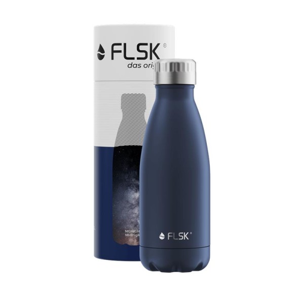 FLSK Edelstahl Trinkflasche | midnight 350 ml
