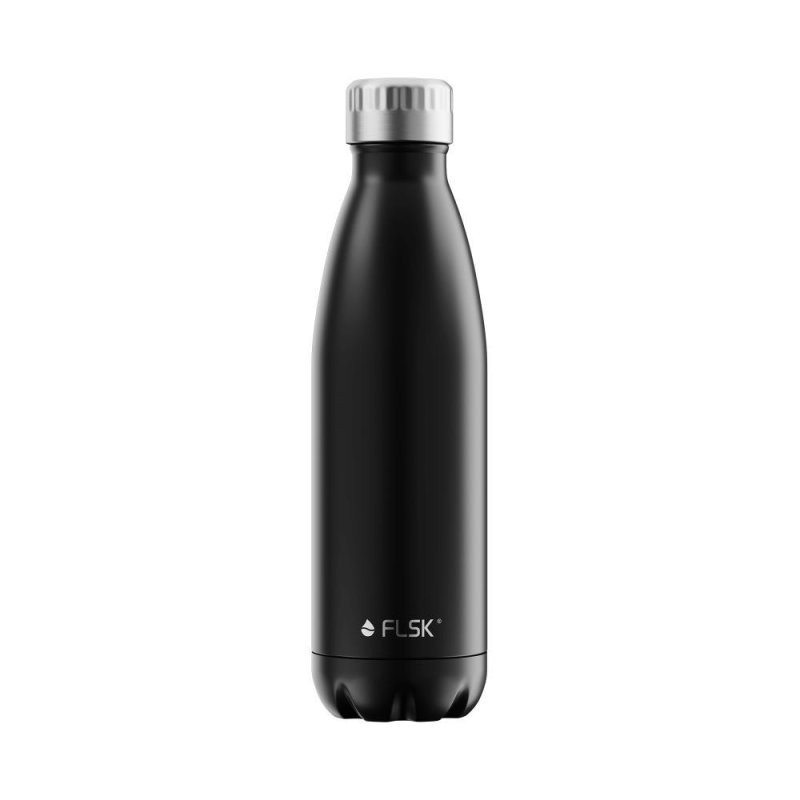 FLSK Edelstahl Trinkflasche | black 500 ml