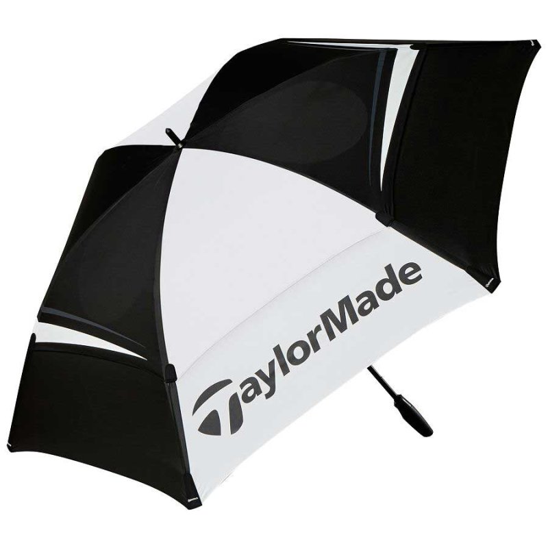 TaylorMade Tour Double Canopy Umbrella 68“ | Black-white, gray