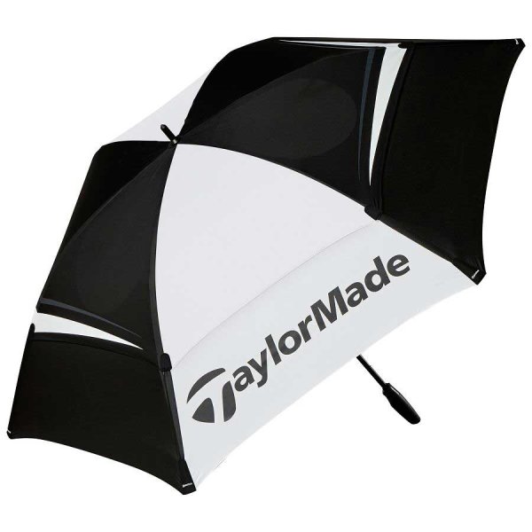 TaylorMade Tour Double Canopy Umbrella 68 | Black-white, gray