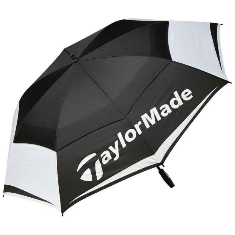 TaylorMade Tour Double Canopy Umbrella 64“ | Black-white, gray