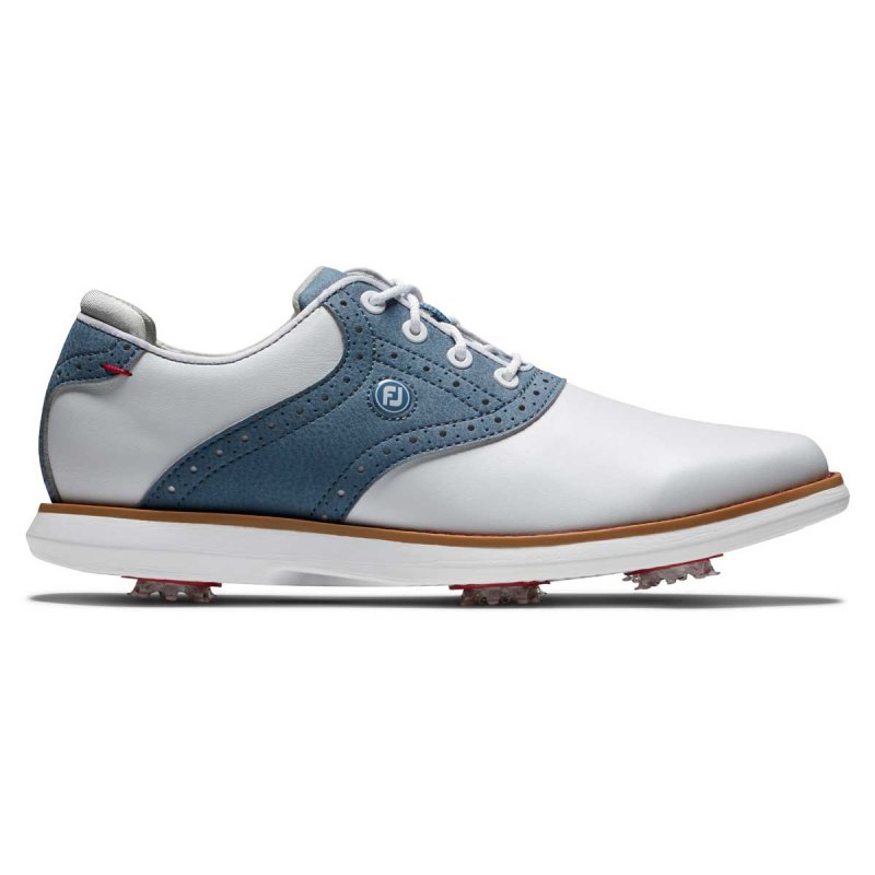 FootJoy TRADITIONS Golf-Schuh Damen | white-blue EU 43 Medium
