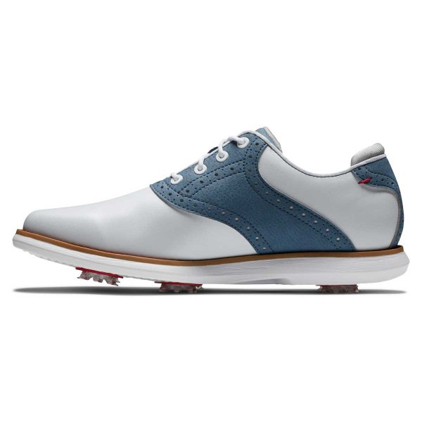FootJoy Traditions Golf-Schuh Damen | white-blue EU 36,5 Wide