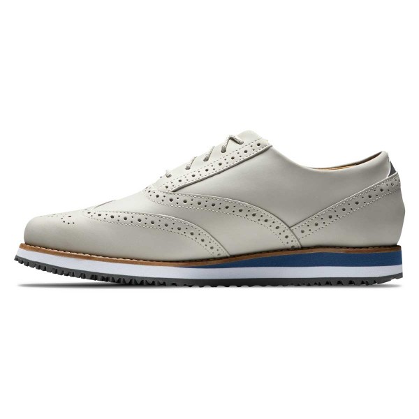 FootJoy SPORT RETRO Golf-Schuh Damen | white-blue EU 40,5 Wide