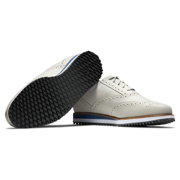 FootJoy SPORT RETRO Golf-Schuh Damen | white-blue EU 40,5 Wide