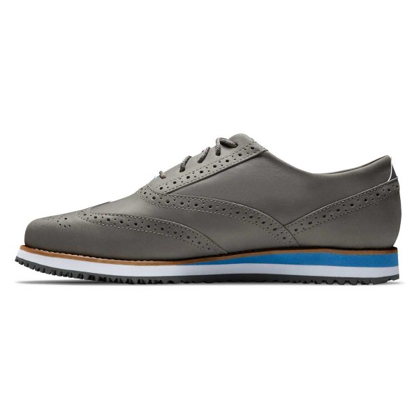 FootJoy SPORT RETRO Golf-Schuh Damen | grey-blue EU 40 Medium