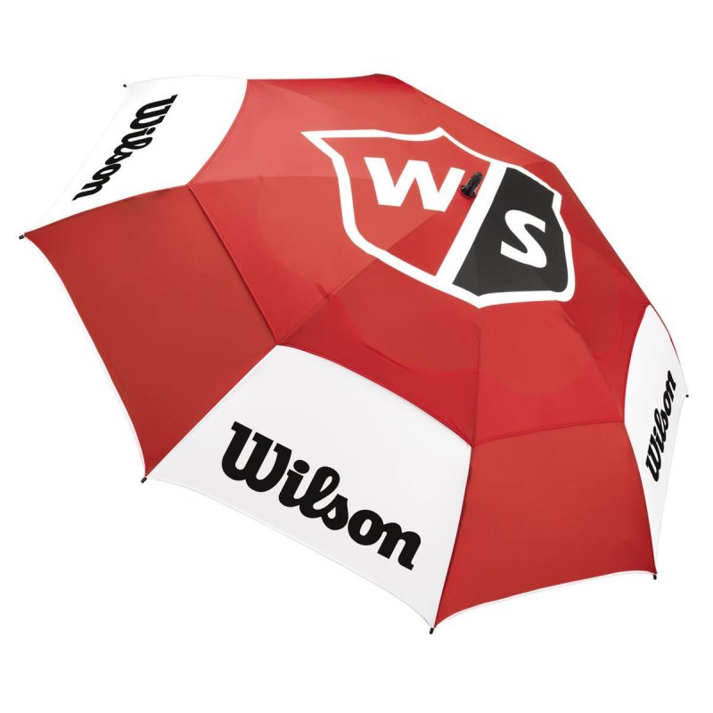 Wilson Staff Tour Regenschirm rot-weiß