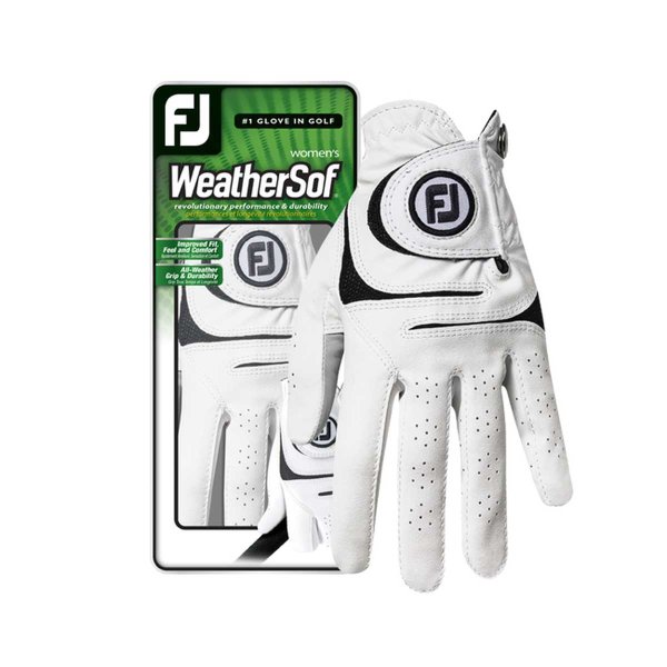 FootJoy WeatherSof Golf-Handschuh Damen | RH wei&szlig; L