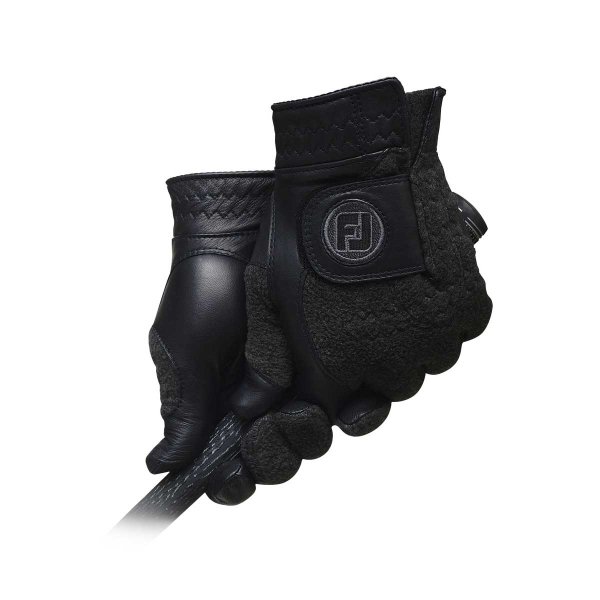 FootJoy StaSof Winter Paar Golf-Handschuhe Herren | schwarz M