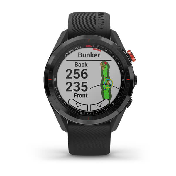 Garmin Approach S62 GPS Golf-Uhr Entfernungsmesser schwarz mit 3 x CT10 im Bundle