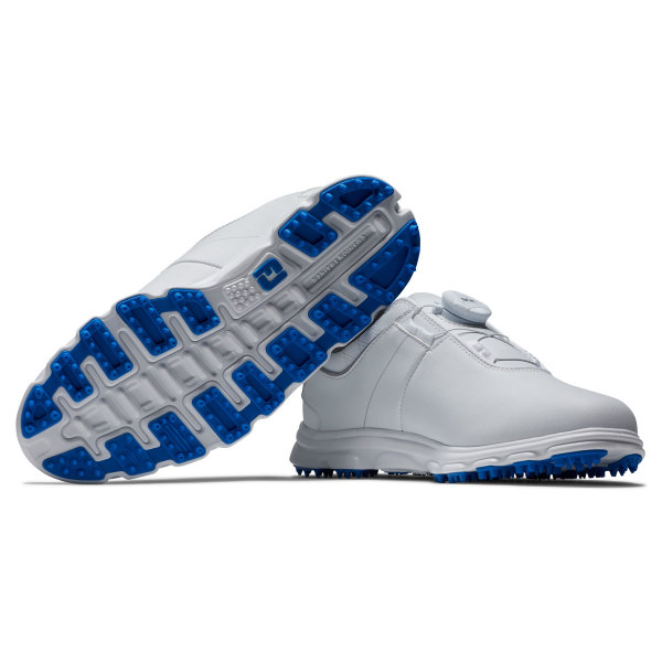 FootJoy Junior Pro SL BOA Golf-Schuh Medium | white-blue