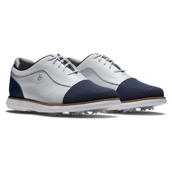 FootJoy Traditions Shield Tip Golf-Schuh Damen Medium | white-navy EU 38