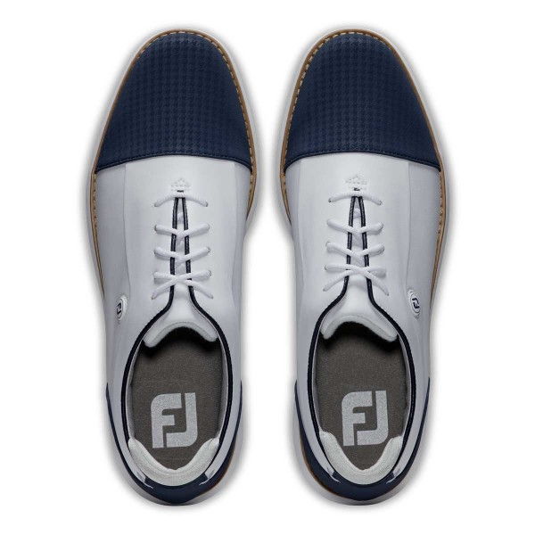 FootJoy Traditions Shield Tip Golf-Schuh Damen Medium | white-navy EU 38