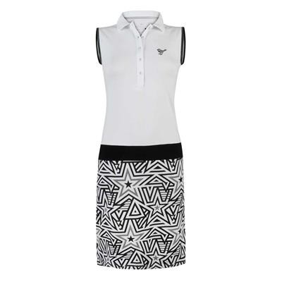Girls Golf GALAXY BW polo dress Damen | black-white XL