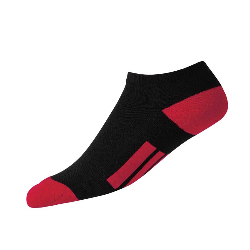 FootJoy ProDry Junior Golf-Socken Kinder | black-red EU 34 – 39