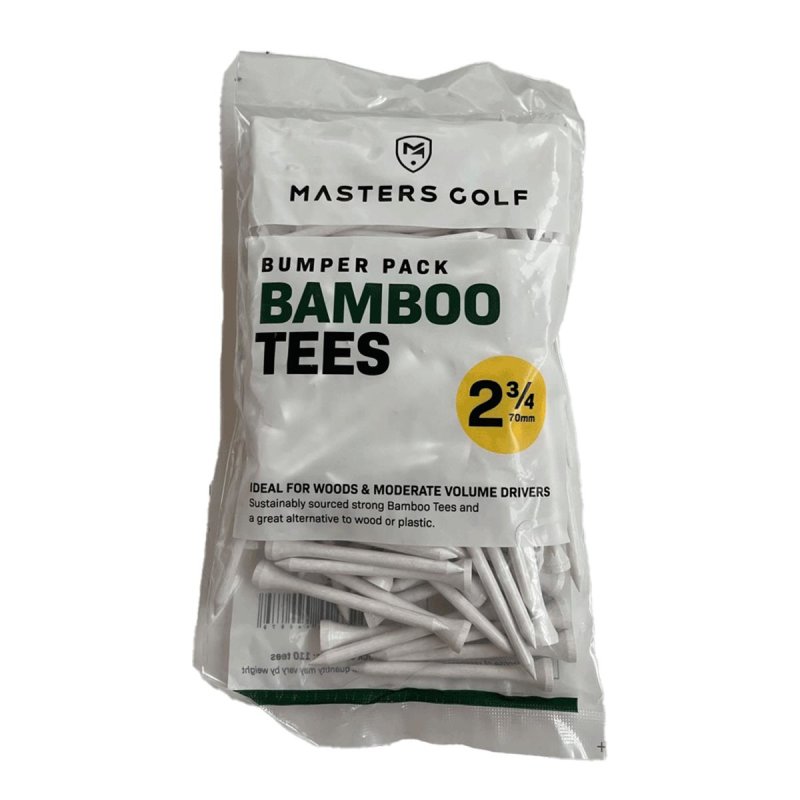 Masters Golf Bamboo Golf Tees Bumper Pack 2 3/4“ 70 mm 110 Stck.