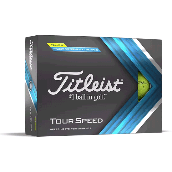 Titleist Tour Speed Golf-Ball Gelb 2022 12 B&auml;lle