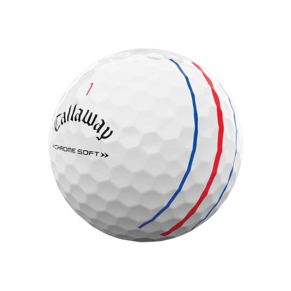 Callaway Chrome Soft Triple Track Golf-Ball | white 12 Bälle