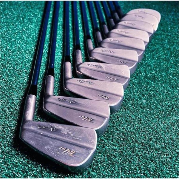 Mizuno Pro TN-91 Eisensatz 3-9, PW, FW, SW Herren RH True Temper Dynamic Gold R400 Regular Flex Golf Pride Classic Cord