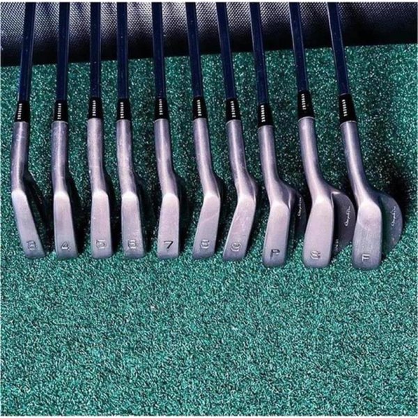 Mizuno Pro TN-91 Eisensatz Stahl 3-9, PW, FW, SW Herren RH True Temper Dynamic Gold R400 Regular Flex Golf Pride Classic Cord
