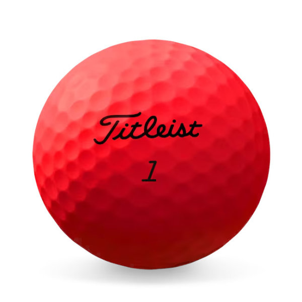 Titleist TruFeel Golf-Ball matt rot 12 Bälle