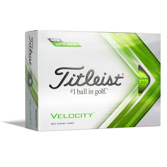 Titleist Velocity Golf-Ball Double Digit matt grün 12 Bälle