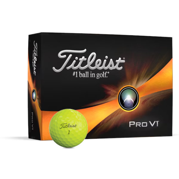 Titleist Pro V1 2023 Golf-Ball gelb 12 Bälle