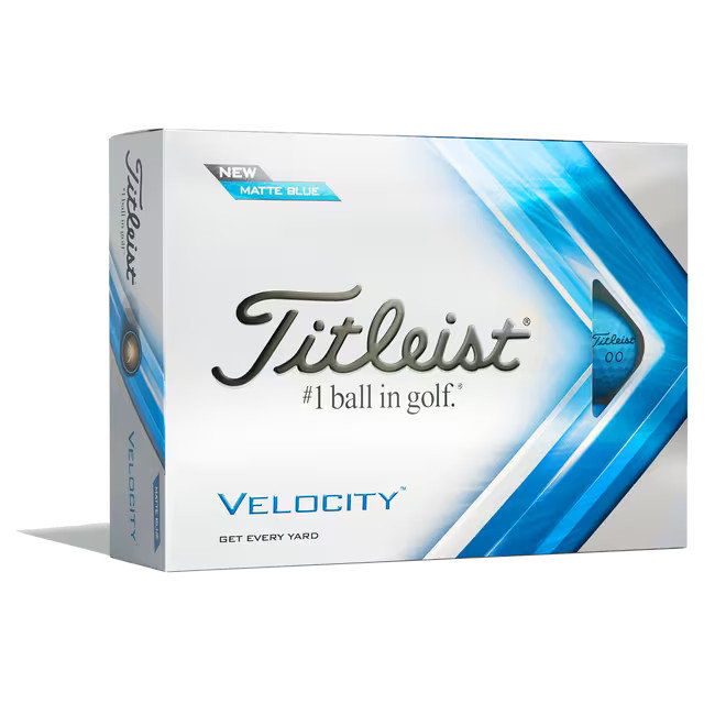 Titleist Velocity Golf-Ball matt blau 12 Bälle