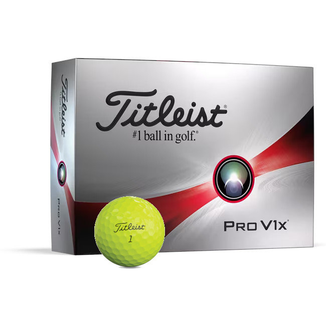 Titleist Pro V1x 2023 Golf-Ball gelb 12 Bälle