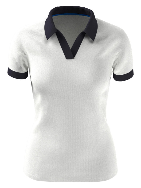 Callaway SS V-PLACKET Poloshirt Damen | brilliant white S