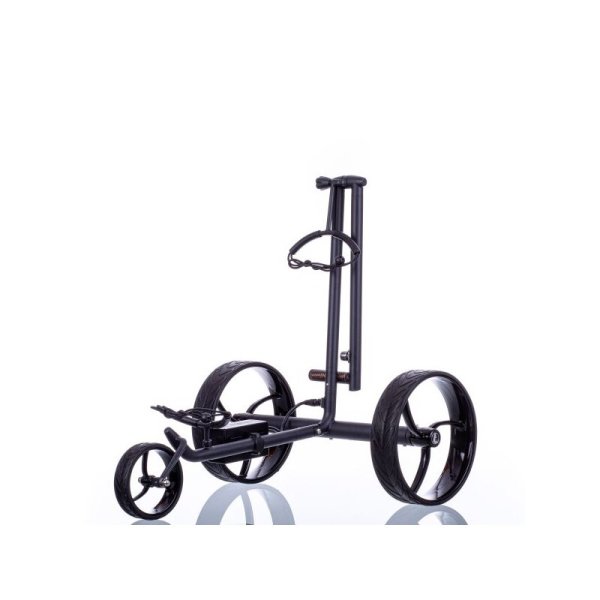 Trendgolf Walker S Edelstahl schwarz Elektro-Trolley mit aktiver Bergabfahrbremse (inkl. Zubeh&ouml;r)