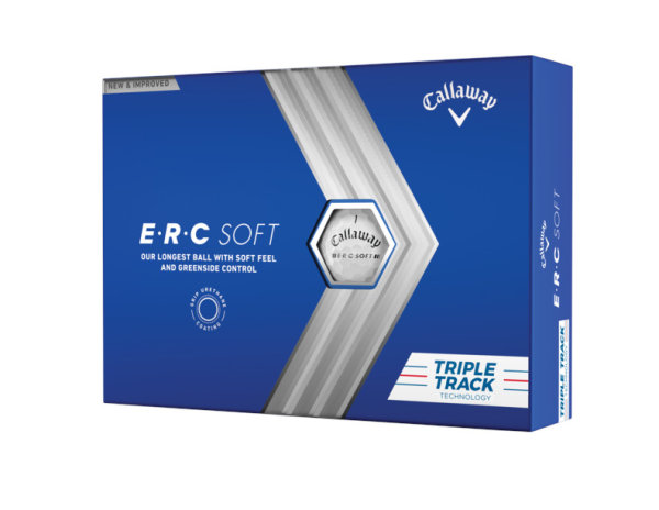 Callaway ERC Soft Triple Track Golf-Ball 2023 Wei&szlig; 12-B&auml;lle