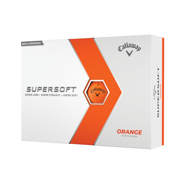 Callaway Supersoft Golf-Ball orange 2023 12-B&auml;lle