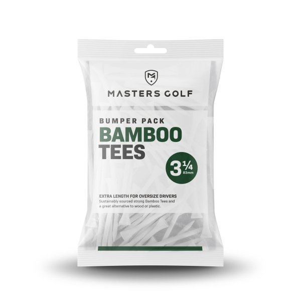 Masters Golf Bamboo Golf Tees Bumper Pack 3 1/4 83 mm 85 Stck.