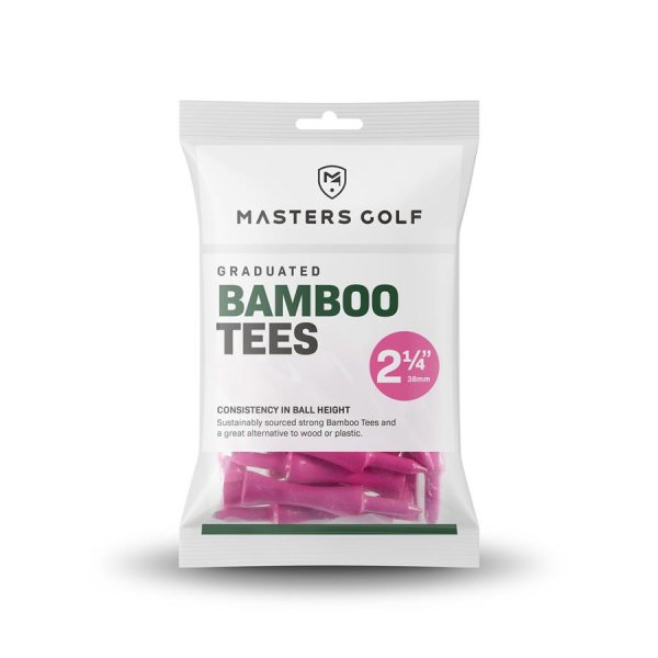 Masters Golf Graduated Bamboo Golf Tees 2 1/4" Pink...