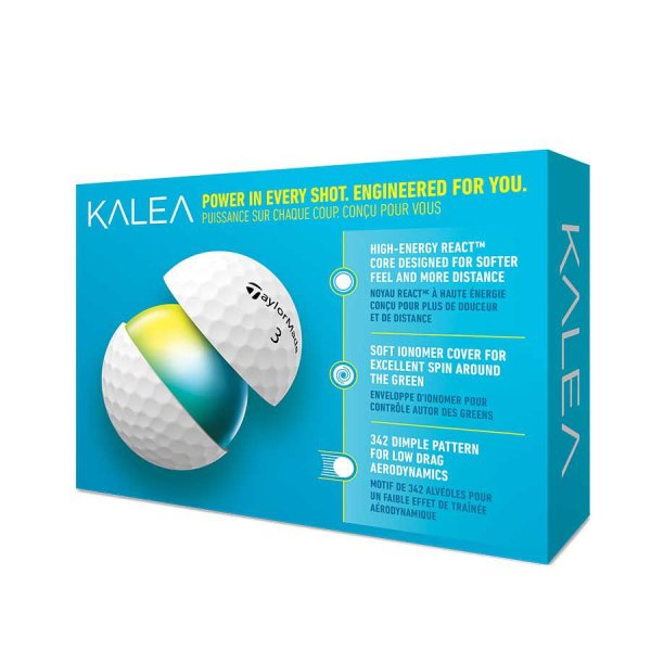 TaylorMade Kalea Golf-Ball 2023 Weiß 12-Bälle...