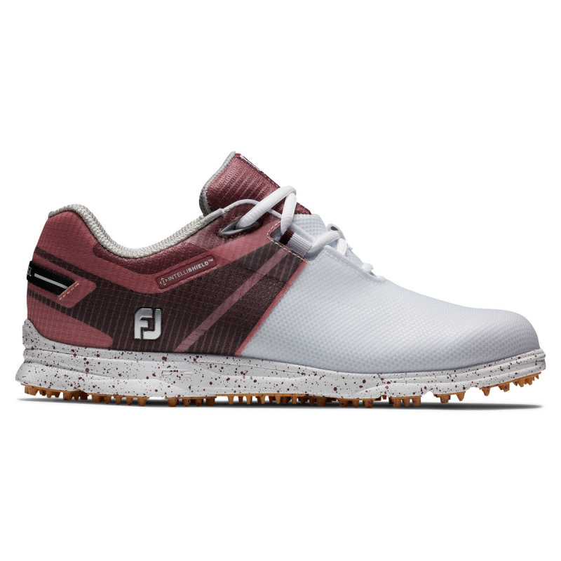FootJoy Pro SL Sport Golf-Schuh Damen Medium | weiß-schwarz, burgunderrot