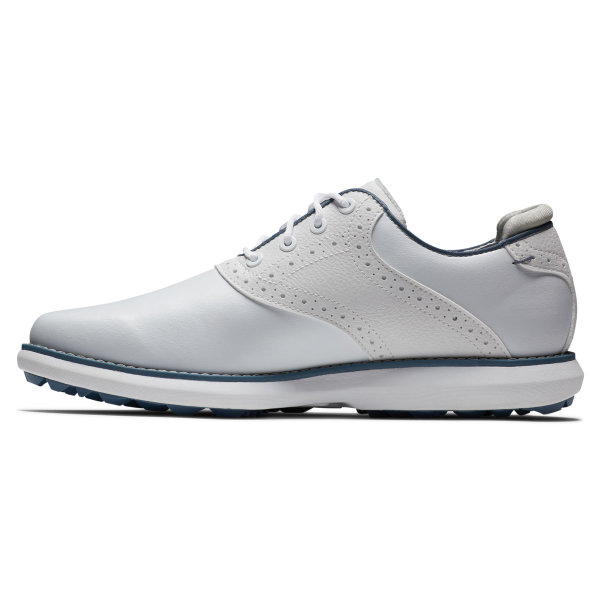 FootJoy Traditions Spikeless Golf-Schuh Damen Medium | white-blue, grey