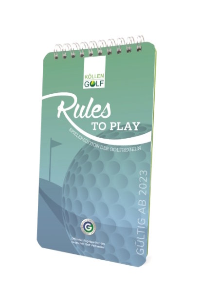 Golfregeln - Rules to Play (2023) Regelbuch Heft