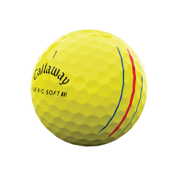 Callaway ERC Soft Triple Track Golf-Ball 2023 gelb 12-B&auml;lle