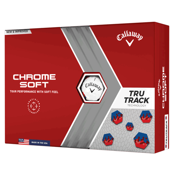 Callaway Chrome Soft TruTrack 12-Bälle weiß