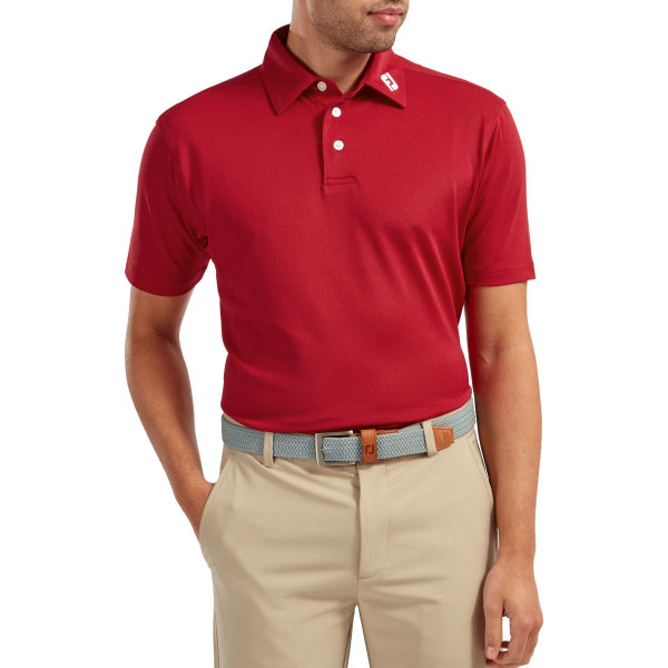 FootJoy Stretch Pique Solid Poloshirt Herren | red