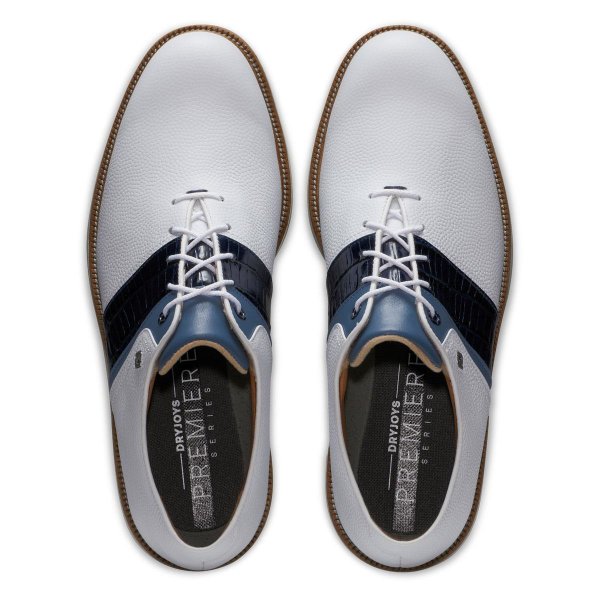 FootJoy Premiere Series Packard Golf-Schuh Herren Medium | white-navy, blue