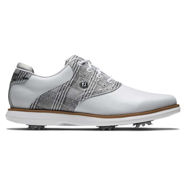 FootJoy Traditions Golf-Schuh Damen Medium | white-tartan