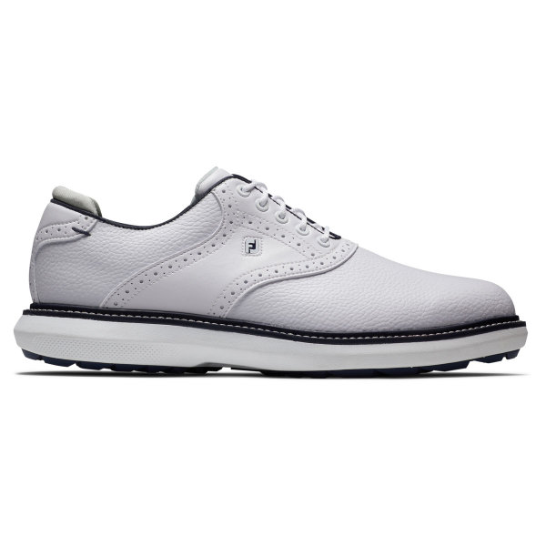FootJoy Traditions Spikeless Golf-Schuh Herren Medium | white-navy