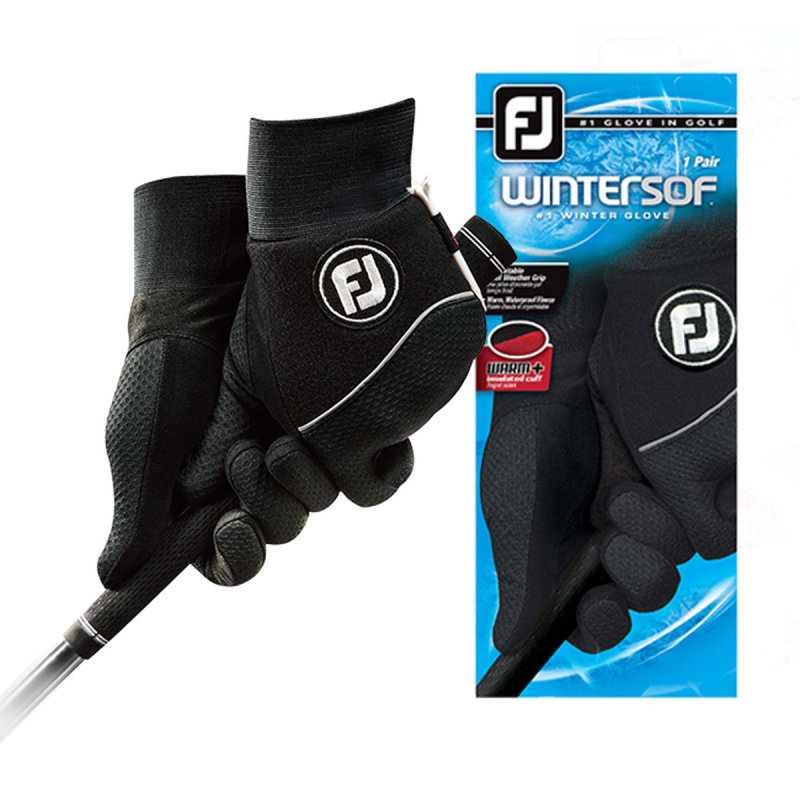FootJoy WinterSof Paar Golf-Handschuh Herren | black M