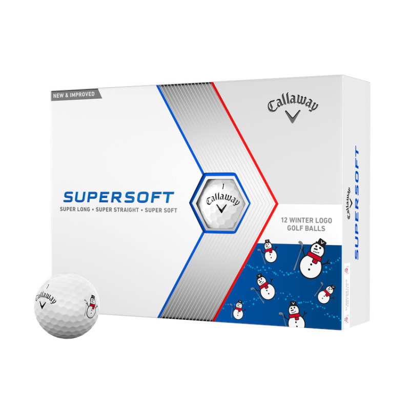 Callaway Supersoft Winter-Design Golfbälle limitiert 12 Bälle