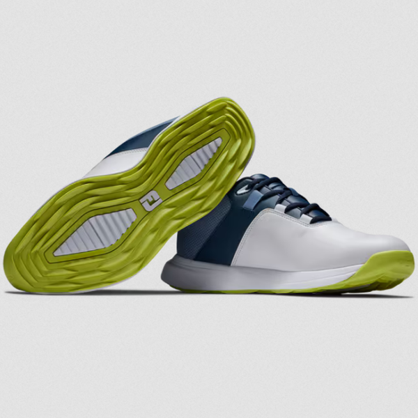 FootJoy ProLite spikeless Golf-Schuh Herren Medium white-navy, lime